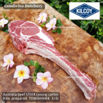 Beef rib TOMAHAWK Australia STEER (young cattle) DIAMANTINA frozen portioned 1 rib +/- 1.6kg (price/kg)